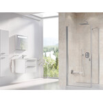 Душевая кабина Ravak Chrome CRV1-100+CPS-100 (1QVA0C01Z1SET100CPS100, 100x100 см, стекло прозрачное, профиль хром), Доступные размеры: 100 x 100, Цвет производителя: прозрачное стекло, отделка хром, фото 