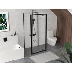 Душевая кабина Ravak Pivot PDOP1-90+PPS-90+PPS-90 (03G70300Z1SET902XPPS90, 90х90 см, стекло прозрачное, профиль черный), Доступные размеры: 90 x 90, Цвет производителя: прозрачное стекло, отделка черная, фото 
