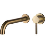 Змішувач прихованого монтажу для умивальника Milano Long Brushed Gold VBI-050103BG (брашоване золото, внутрішня частина в комплекті), Колір виробника: золото брошене (матове), фото 