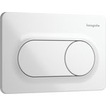 Кнопка смыва Hansgrohe iFrame Original S White 66002450 (белая глянцевая), Цвет производителя: белый глянец, фото 