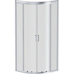 Душевая кабина Am.Pm Gem 1/4 Round W90UG-401-8080-MT (80x80 см, стекло прозрачное, профиль матовый хром), Доступные размеры: 80 x 80, Цвет производителя: сатин (хром матовый), фото 