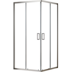 Душова кабіна Domospa by Ravak Slide SLRV2-90 (RKUC500028, 90x90 см, скло прозоре, профіль хром), Доступні розміри: 90 x 90, Колір виробника: прозоре скло, обробка хром, фото 