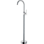 Смеситель для умывальника VBI Milano Chrome VBI-050113CH (хром, напольный), Цвет производителя: хром, фото 