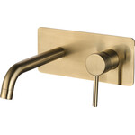 Смеситель скрытого монтажа для умывальника VBI Milano Long 2 Brushed Gold VBI-050112BG (брашированное золото, внутренняя часть в комплекте), Цвет производителя: брашированное золото (матовое), фото 