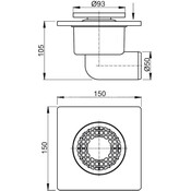 Трап із гідрозатвором Alcaplast APV3, фото , изображение 2
