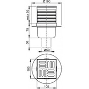 Трап із комбінованим гідрозатвором Alcaplast APV32, фото , изображение 2