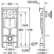 Инсталляция для унитаза Grohe Rapid Sl 38721000, фото 2