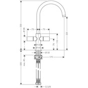Змішувач для раковини Axor Uno 38040000, фото , изображение 2