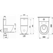 Унитаз без бачка Laufen Pro H8259520000001, фото 3