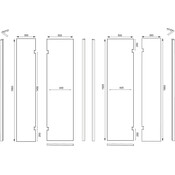Душевая кабина без поддона 90x90 Asignatura Aragon 89020409 (профиль сатин, стекло прозрачное), фото 6