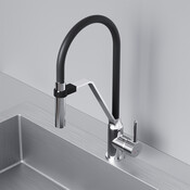 Смеситель для кухни Am.Pm Like S F8013000 (хром/черный, с гибким изливом), фото 2