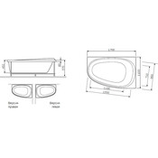 Каркас для ванни Am.Pm W53A-170R115W-R (170x115 см, правосторонній), фото , изображение 3