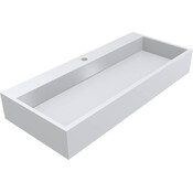 Раковина Miraggio Mares 1000 Miramarble 0000212 (99x42 см), Доступные размеры: 99 x 42, Цвет производителя: белый глянец, Технология производства: Miramarble, фото 