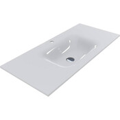 Умывальник Miraggio Jessel 1000 Miramarble 0000796 (100x45 см, с крылом), Доступные размеры: 100 x 45, Цвет производителя: белый глянец, Технология производства: Miramarble, фото 