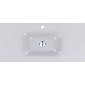 Умывальник Miraggio Jessel 1000 Miramarble 0000796 (100x45 см, с крылом), Доступные размеры: 100 x 45, Цвет производителя: белый глянец, Технология производства: Miramarble, фото 5