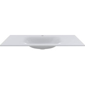 Умывальник Miraggio Jessel 1000 Miramarble 0000796 (100x45 см, с крылом), Доступные размеры: 100 x 45, Цвет производителя: белый глянец, Технология производства: Miramarble, фото 6