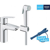 Смеситель для умывальника Grohe QuickFix Start S-Size 23123003 (с гигиеническим душем), Цвет производителя: хром, фото 4
