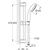 Душовий гарнітур Grohe QuickFix Vitalio Start 100 26032000, фото , изображение 6