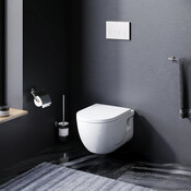 Безобідковий підвісний унітаз Am.Pm Like FlashClean C801701SC (з сидінням), фото , изображение 2