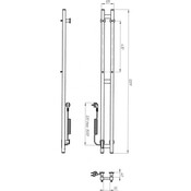 Электрический полотенцесушитель Laris Зебра Дует ЧКЧ3 R3 73207668 (80x1200, черный матовый, левый, с таймером), фото 6
