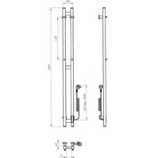 Электрический полотенцесушитель Laris Зебра Дует ЧКЧ3 R3 73207669 (80x1200, черный матовый, правый, с таймером), фото 6