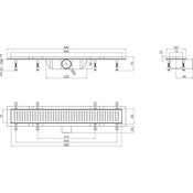 Трап для душу Qtap Dry FB304-600 (QTDRYFB304600, 600 мм, сірий/хром), фото , изображение 6