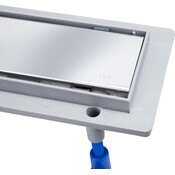 Трап для душу Qtap Dry Tile304-600 (QTDRYTILE304600, 600 мм, сірий/хром), фото , изображение 2