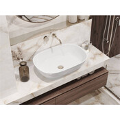 Раковина Miraggio Tripoli Miramarble 0000586 (80x40 см, чаша), Цвет производителя: белый глянец, Технология производства: Miramarble, фото 4