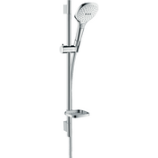 Душовий гарнітур Hansgrohe Raindance Select E EcoSmart White/Chrome 26622400 (білий/хром, з мильницею), фото 