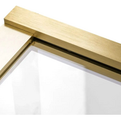 Штора на ванну Rea Elegant Brushed Gold REA-W6600 (70x140 см, прозоре скло, профіль брашоване золото), фото , изображение 6