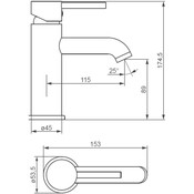 Змішувач для умивальника Damixa Scandinavian Pure 360210300 (чорний матовий), Колір виробника: чорний матовий, фото , изображение 4