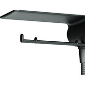 Гігієнічний душ із змішувачем Am.Pm X-Joy TouchReel F0H85A822 (чорний матовий, з полицею та паперотримачем), Колір виробника: чорний матовий, фото , изображение 6