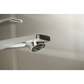 Змішувач для умивальника Hansgrohe Rebris E CoolStart Chrome 72581000 (високий, з донним клапаном), фото , изображение 4