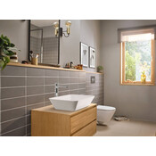 Змішувач для умивальника Hansgrohe Rebris E CoolStart Chrome 72581000 (високий, з донним клапаном), фото , изображение 3