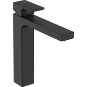 Змішувач для умивальника Hansgrohe Vernis Shape Matt Black 71562670 (чорний матовий, високий, з донним клапаном), фото 
