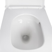 Комплект унітаз з інсталяцією 4 в 1 Qtap QT1733052EUQW45159: підвісний унітаз із сидінням Tern QT1733052EUQW + інсталяція Nest ST QT0133M425 + клавіша змиву Nest QT0111M11111SAT + звукоізоляційна прокладка, фото , изображение 5