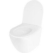 Комплект унітаз з інсталяцією 4 в 1 Qtap QT07335177W45139: підвісний унітаз із сидінням Jay QT07335177W + інсталяція Nest ST QT0133M425 + клавіша змиву Nest QT0111M08V1091MB + звукоізоляційна прокладка, фото , изображение 3