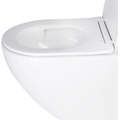 Комплект унітаз з інсталяцією 4 в 1 Qtap QT07335177W45135: підвісний унітаз із сидінням Jay QT07335177W + інсталяція Nest ST QT0133M425 + клавіша змиву Nest QT0111M06029SAT + звукоізоляційна прокладка, фото , изображение 4