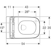 Безобідковий підвісний унітаз Geberit Smyle Square 500.683.00.2 (з сидінням), фото , изображение 6