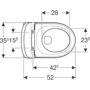 Безобідковий підвісний унітаз Geberit Modo 502.939.00.1 (з сидінням), фото , изображение 5