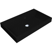 Раковина Miraggio Varna 700 Mirastone Black Shine 0002616 (69x41 см, черная), Доступные размеры: 69 x 42, Цвет производителя: черный, Технология производства: Mirastone, фото 