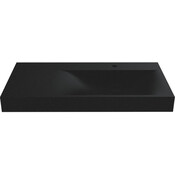 Умывальник Miraggio Viola 1000 R Mirastone Black Shine 8813480 (100x46 см, черный, с крылом), Доступные размеры: 100 x 46 R, Цвет производителя: черный, Технология производства: Mirastone, фото 2