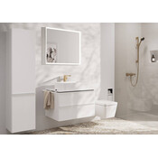 Змішувач для умивальника Hansgrohe Tecturis E Brushed Bronze 73070140 (брашований бронзовий, високий, з каскадним виливом та донним клапаном), Колір виробника: брашована бронза, фото , изображение 2