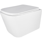 Комплект унітаз з інсталяцією 4 в 1 Qtap QT05335171W45127: підвісний унітаз із сидінням Crow QT05335171W + інсталяція Nest ST QT0133M425 + клавіша змиву Nest QT0111M06029SAT + звукоізоляційна прокладка, фото , изображение 3