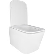 Комплект унітаз з інсталяцією 4 в 1 Qtap QT05335171W45127: підвісний унітаз із сидінням Crow QT05335171W + інсталяція Nest ST QT0133M425 + клавіша змиву Nest QT0111M06029SAT + звукоізоляційна прокладка, фото , изображение 4