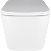 Комплект унітаз з інсталяцією 4 в 1 Qtap QT05335171W45130: підвісний унітаз із сидінням Crow QT05335171W + інсталяція Nest ST QT0133M425 + клавіша змиву Nest QT0111M11111SAT + звукоізоляційна прокладка, фото , изображение 5