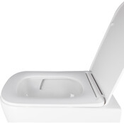 Комплект унітаз з інсталяцією 4 в 1 Qtap QT05335171W45130: підвісний унітаз із сидінням Crow QT05335171W + інсталяція Nest ST QT0133M425 + клавіша змиву Nest QT0111M11111SAT + звукоізоляційна прокладка, фото , изображение 6