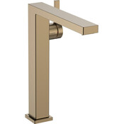 Змішувач для умивальника Hansgrohe Tecturis E Brushed Bronze 73070140 (брашований бронзовий, високий, з каскадним виливом та донним клапаном), Колір виробника: брашована бронза, фото 