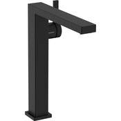 Змішувач для умивальника Hansgrohe Tecturis E Black Matt 73070670 (чорний матовий, високий, з каскадним виливом та донним клапаном), Колір виробника: чорний матовий, фото 