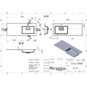 Умывальник-столешница Miraggio Erica 1200 R Mirasoft 8813498 (120x50 см, белый матовый, с крылом), Доступные размеры: 120 x 50 R, Цвет производителя: белый матовый, Технология производства: Mirasoft Technology, фото 4